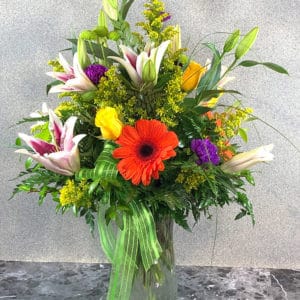 stargazer lilies and daisy's | Spring Creek Design LLC | Gillette Wyoming