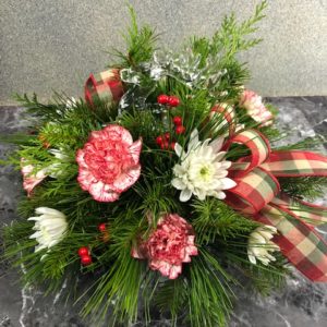 christmas flower arrangement